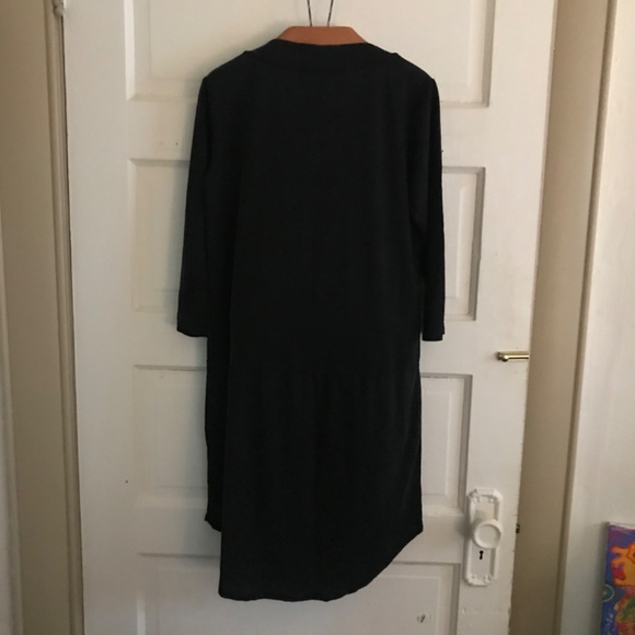 Anthropologie DOLAN Left Coast Dress Cupro Black SP - Picture 2 of 5